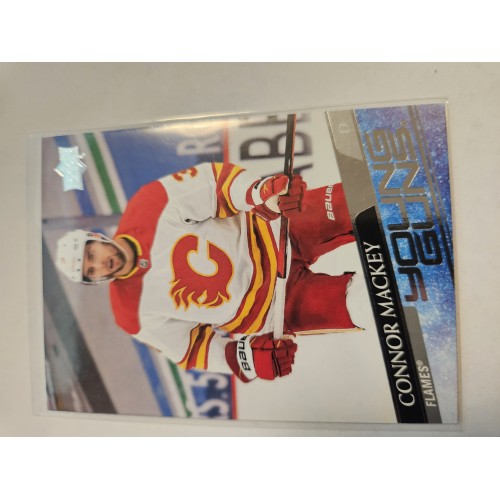 2020-21 Upper Deck extended 707 Connor Mackey Calgary Flames Young Guns